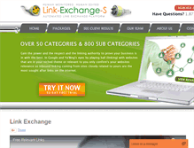 Tablet Screenshot of link-exchange-s.com